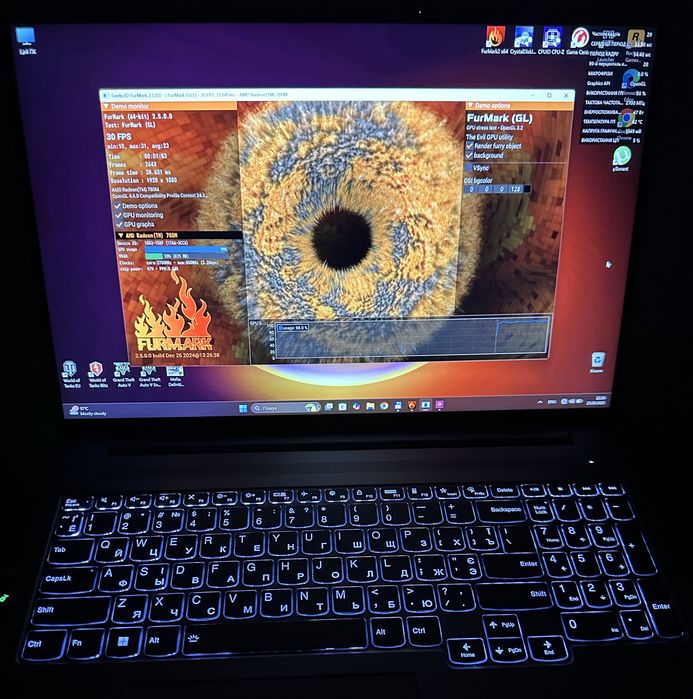 Lenovo IdeaPad Pro 5 16APH8 Ryzen7, DDR5-32GB, 16"2k-120Hz (Як новий!)