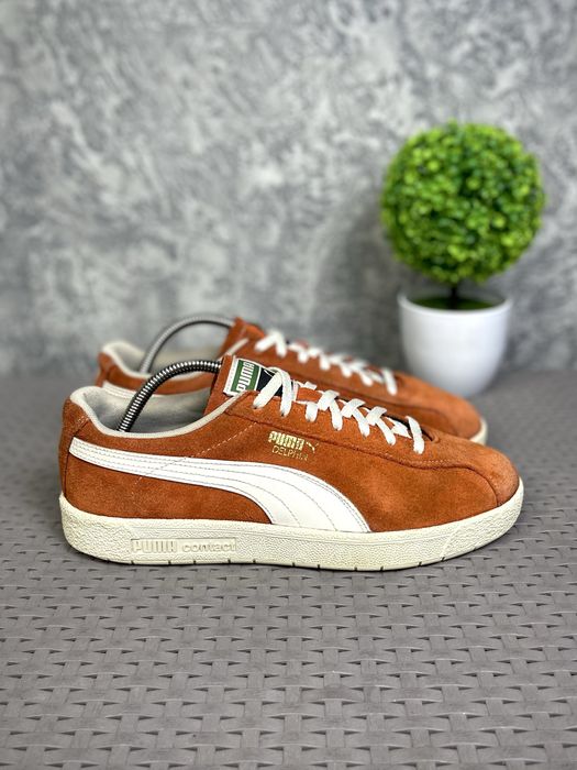Puma Delphin кроссовки кеды 42 размер кожаные оранжевые оригинал