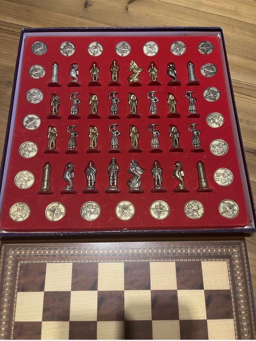 Jogo de xadrez e damas "Tesouro dos Oceanos" Edição limitada EXPO 98