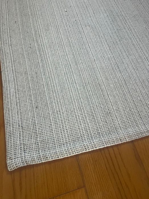 Tapete 120x180 cinza e branco