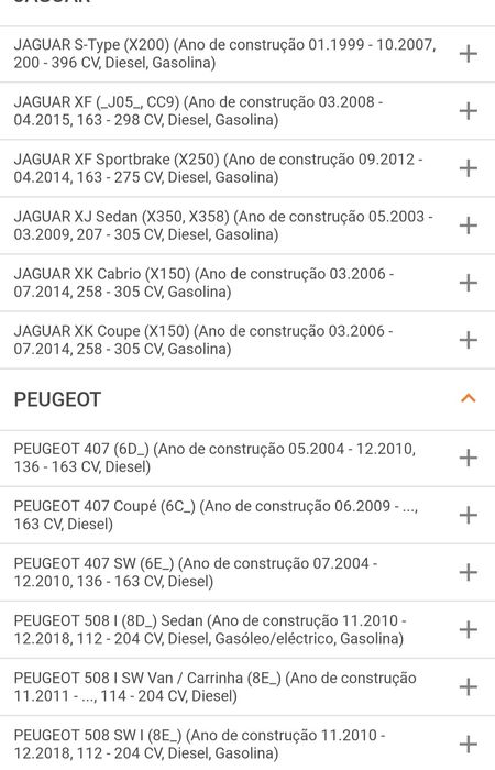 Pastilhas de travão de disco