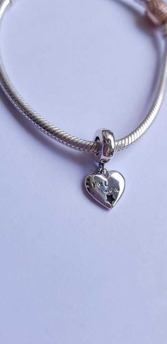 charms zawieszka srebro 925 gwiazdy z gratulacjami