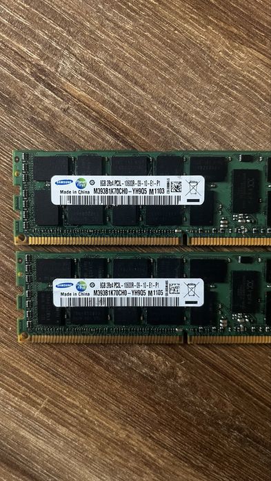 Серверная оперативная память 16GB DDR3L ECC Reg (2x8GB) Samsung