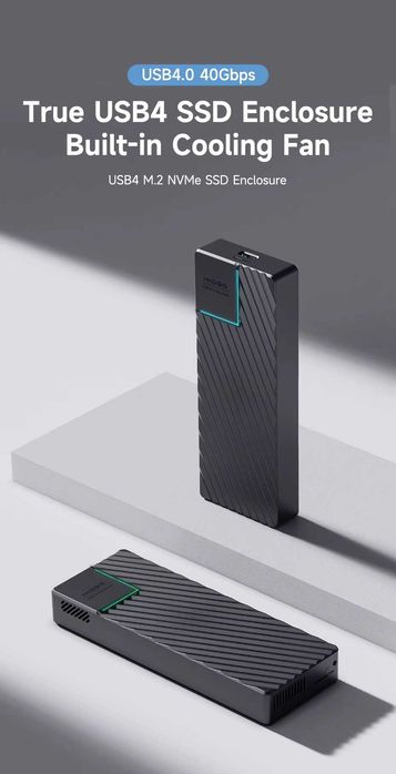 Зовнішня кишеня Hagibis 40Gbps M.2 NVMe SSD to USB4, Thunderbolt 4