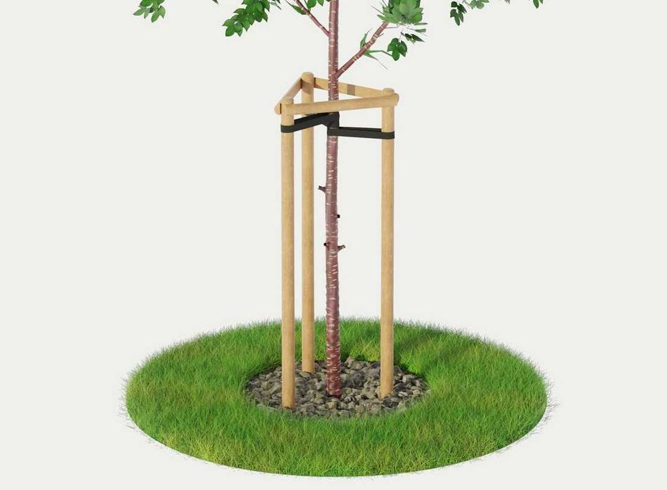 Podpory paliki do Drzew do Nasadzeń Tyczka - Gotowy Zestaw fi5 x 250cm