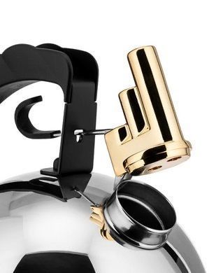 Чайник Alessi 2 л із золотистим свистком