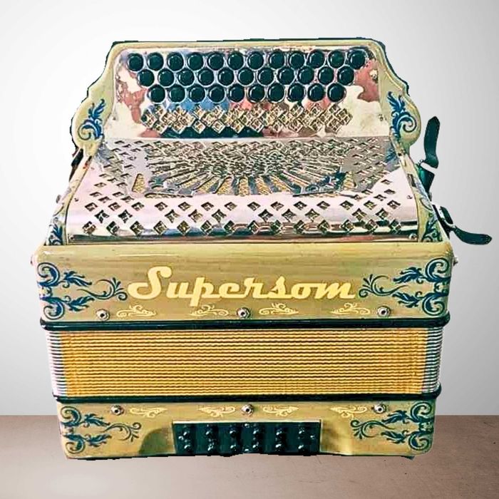 Concertina Supersom Turquesa - 3a Voz - Lá# (Amplificada)