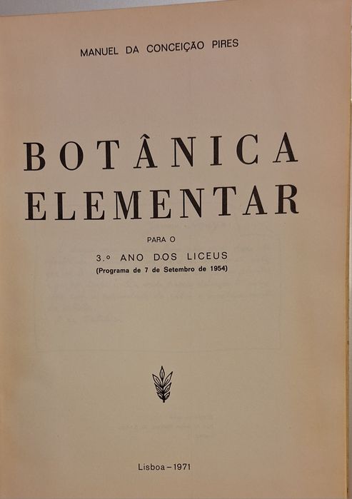 Elementary Botany 1971