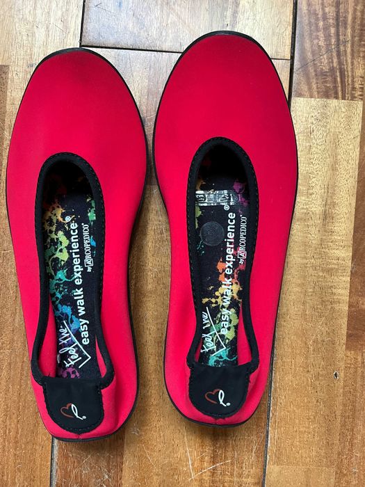 Buty damskie rozm 37 czerwone bardzo wygodne