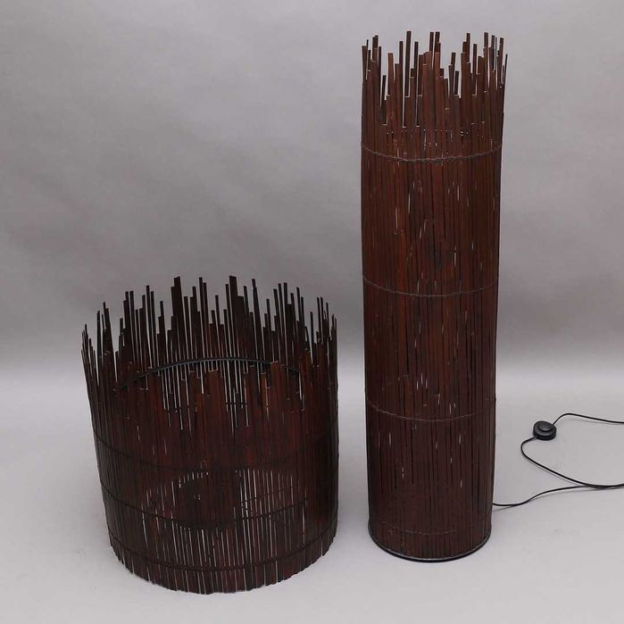 candeiro de tecto em bambu CEILING LAMP & FLOOR LAMP, bamboo, "Rotvik", IKEA