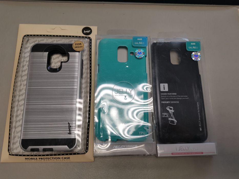 Komplet 3 sztuk etui plecki case nakładka do Samsung Galaxy A6 2018