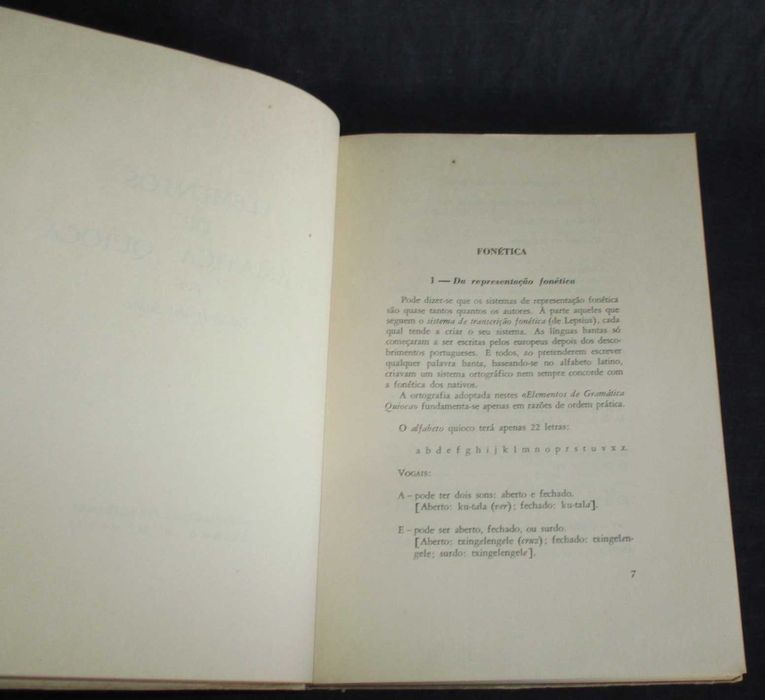 Livro Elementos de Gramática Quioca Eduardo dos Santos