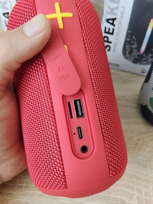 Потужний звук блютуз  колонка JC-500 10Вт з RGB підсвіткою