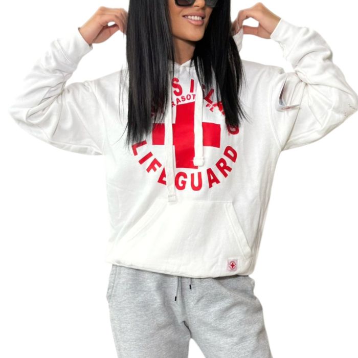 Bluza oversize Alvin 's Island Lifeguard rozm.M biała