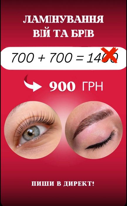 Ламінування вій та брів