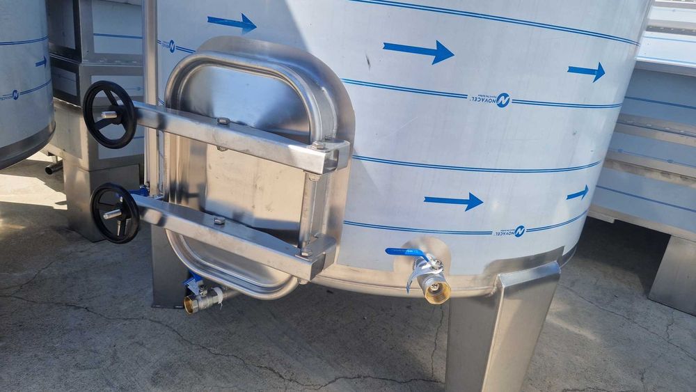 Cuba Inox Fermentação Vinho 2000 Litros 2 Portas