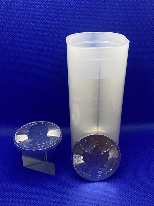 Срібна інвестиційна монета 999,9 Канадський кленовий лист