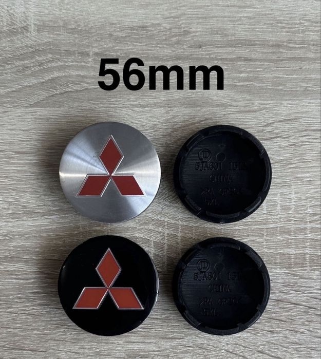 Conjunto 4 Centros Tampas Jantes Mitsubishi 56mm 60mm 65mm 68mm 75mm 81mm