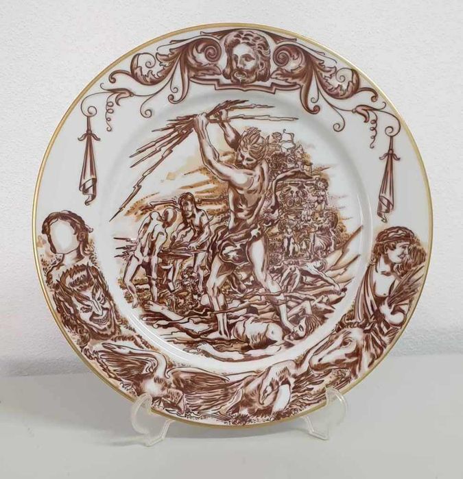 Prato porcelana/coleção Deuses da Mitologia/edição limitada