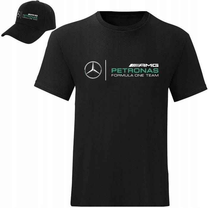 Koszulka t-shirt męski mercedes + czapka rozm od S do 2XL