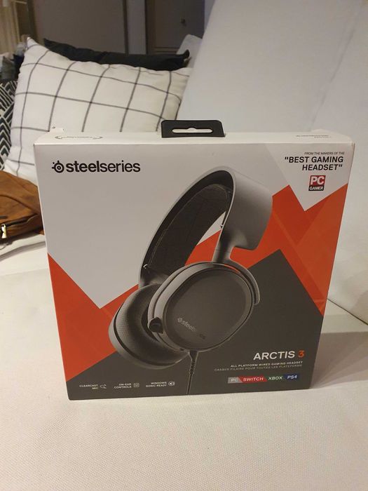 Słuchawki gamingowe SteelSeries Arctis 3 Czarne – przewodowe POZNAŃ