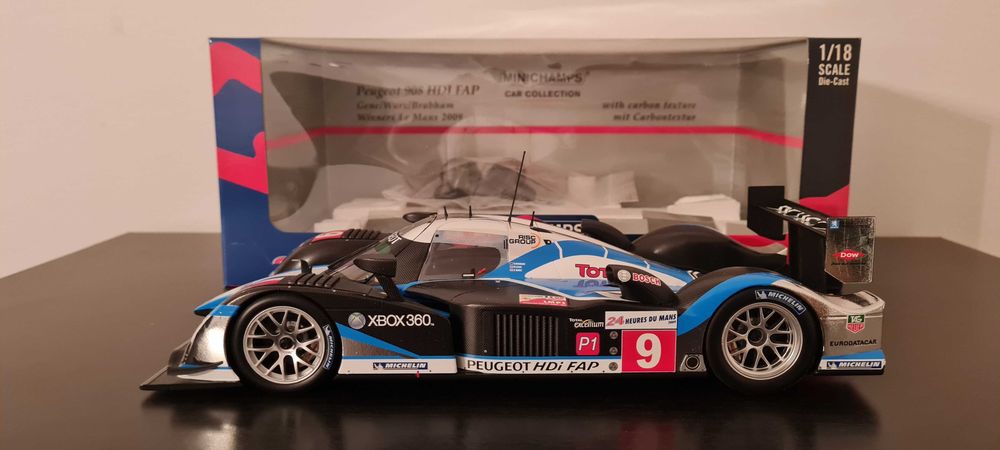 Peugeot 908 HDi FAP #9 - Vencedor Le Mans 2009 - 1:18 Minichamps