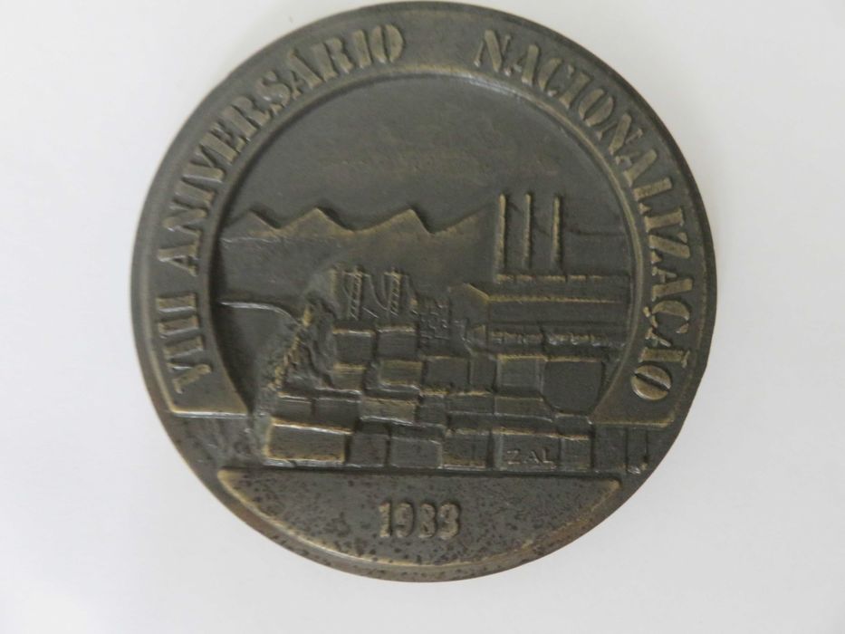 Medalhas Antigas Comemorativas Nacionalização Aniversário EDP.