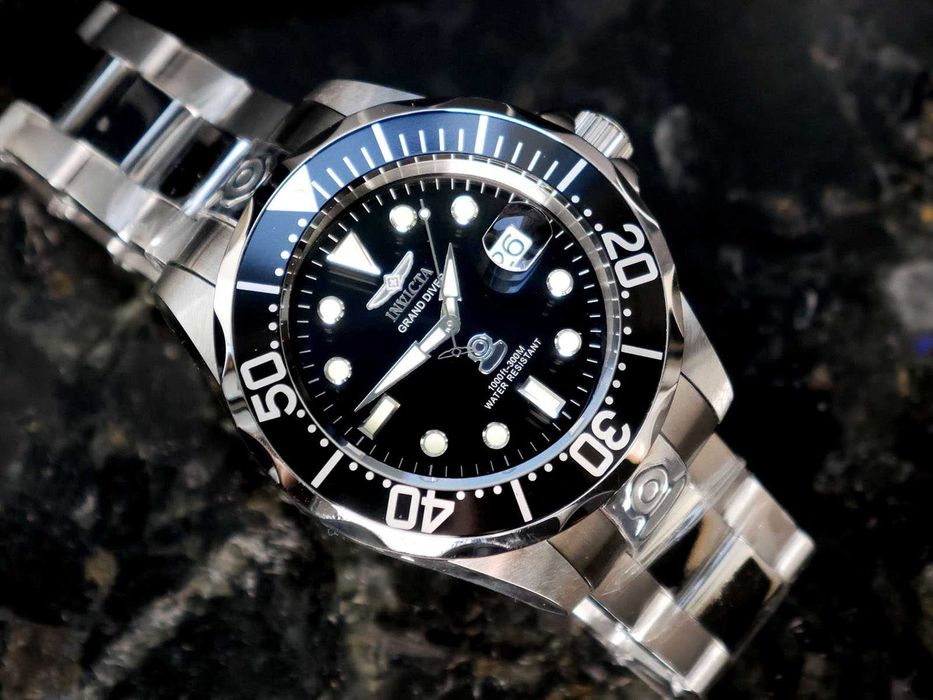 Invicta 3044 Grand Diver Automatic 47 мм механика с автоподзаводом