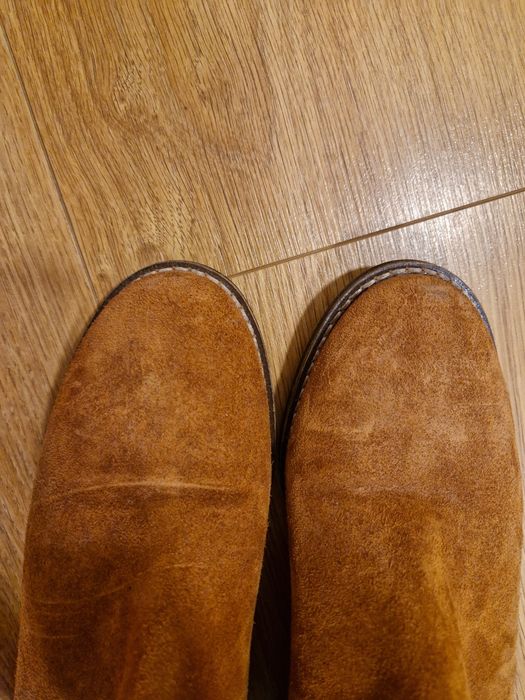 Botki Carini zamszowe camel r. 38 krótkie nowe