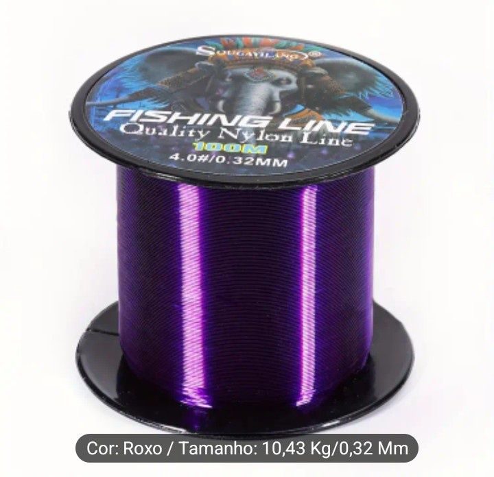 Linha de Pesca de Nylon 100 metros