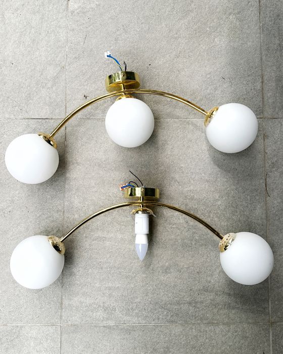 2 lampy zlote kule glimex