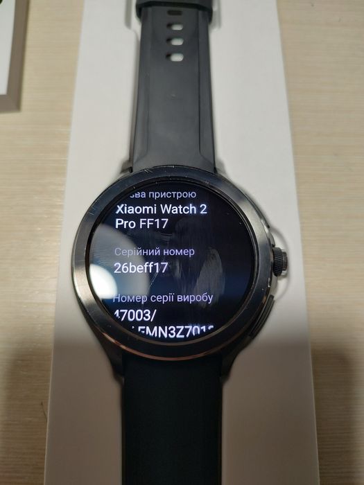 Смарт-годинник Xiaomi Watch 2 Pro Black Case with Black Fluororu
