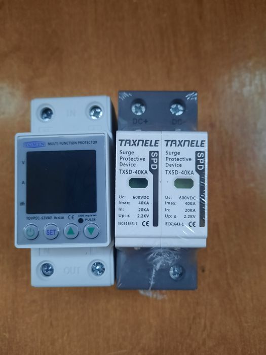 Защита перепада напряжения, защита для холодильн  DIn рейка  УЗИП 600В