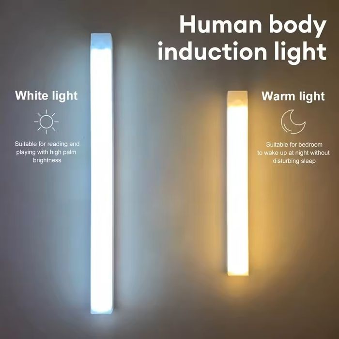 Lampa LED z czujnikiem r. //  Motion Sensor Light LED warm white,USB-C