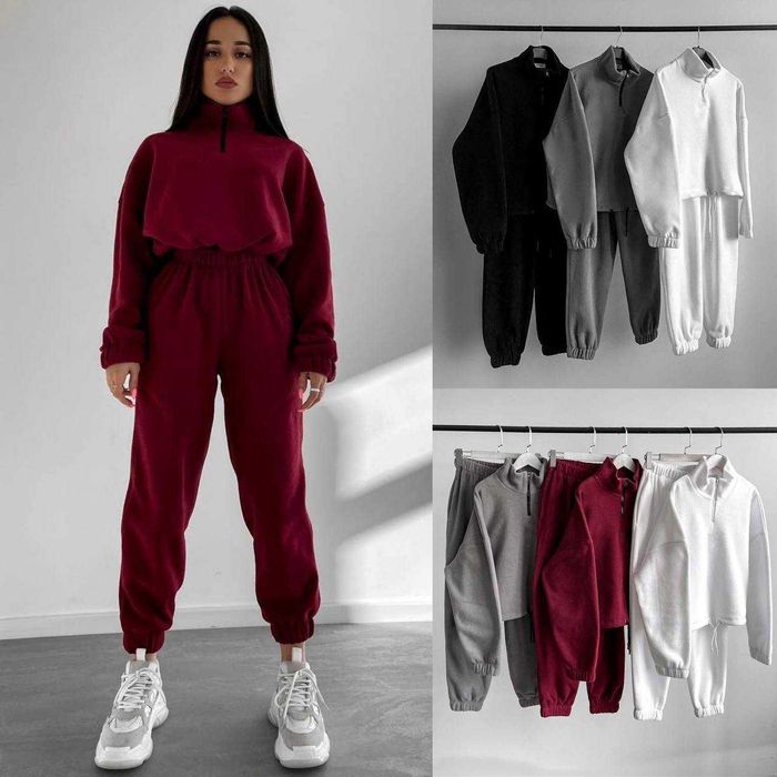 Хит продаж! Теплый женский костюм на флисе + Подарок*