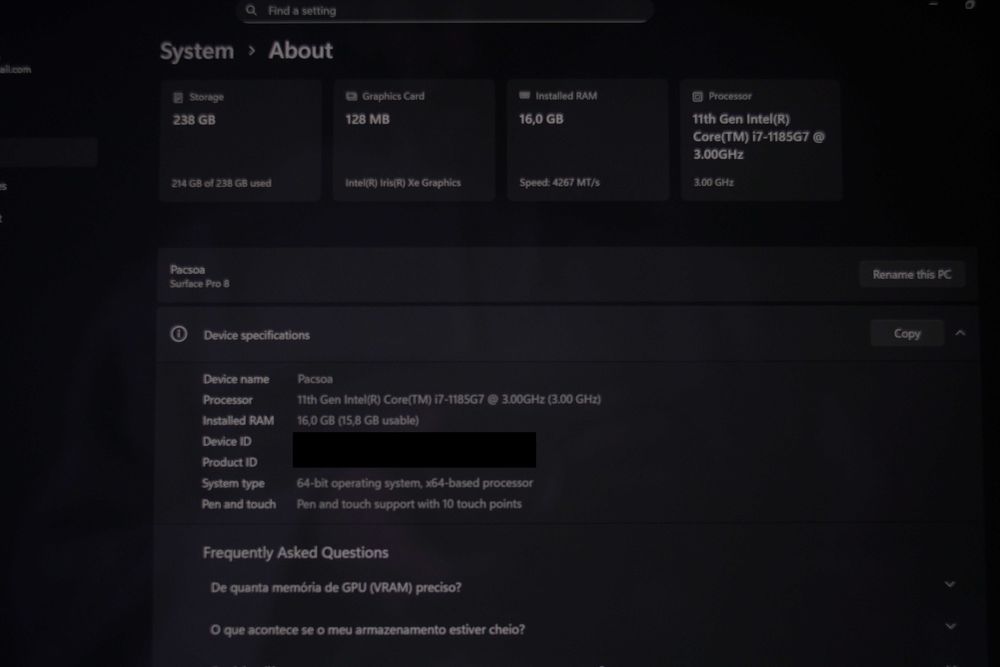 Microsoft Surface Pro 8 (i7)