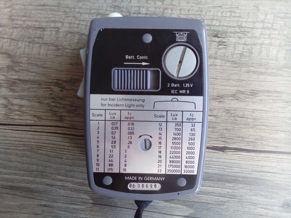 światłomierz gossen lunasix 3 made in germany