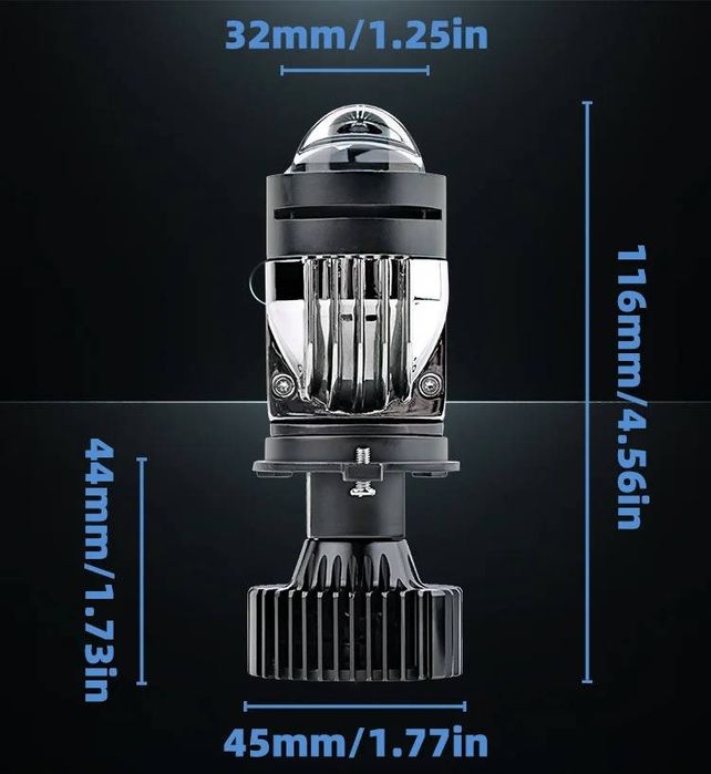 Y3 pro, Y3 H4 110w міні лінзи мини линзы.Дальній через лінзу. Комплект