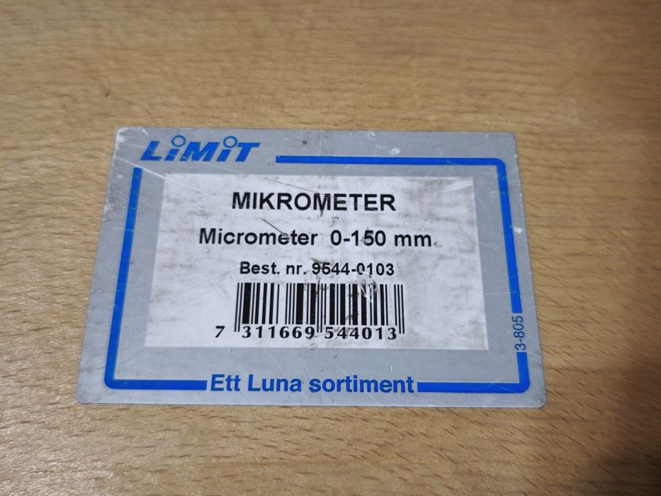Mikrometr zewnętrzny 0-150 Limit 9544-0103