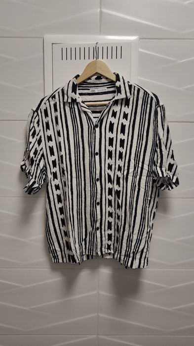Koszula Zara r. M / L vintage LEN retro