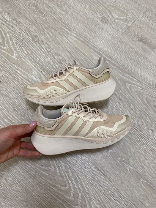 Кросівки підліткові жіночі дівчачі Adidas Choigo Beige оригінал Адідас кроссовки Адидас оригинал