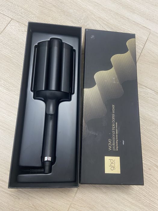 Потрійна професійна плойка triple barrel waver