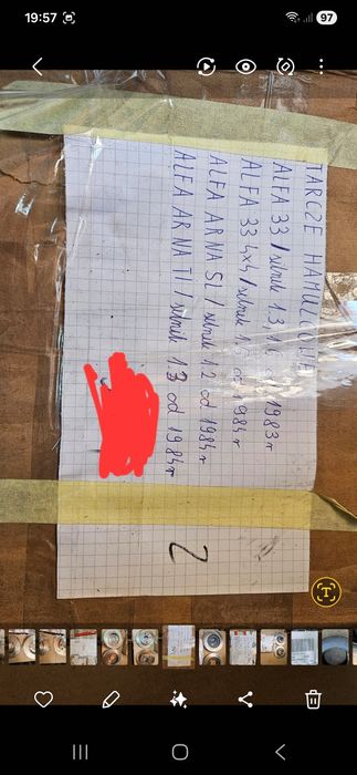 Tarcze hamulcowe Alfa 33  Arna