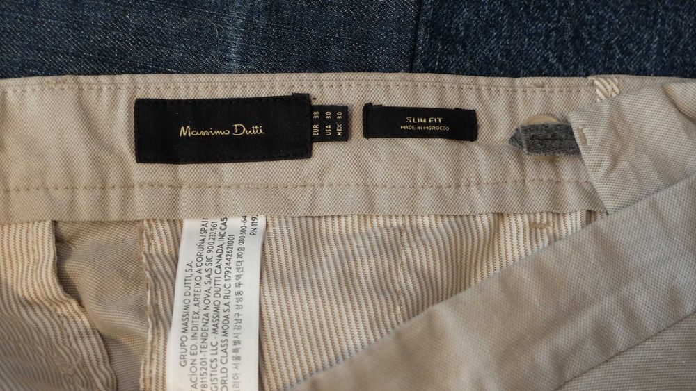 Spodnie męskie- chinosy Massimo Dutti nowe roz. 38 (M)