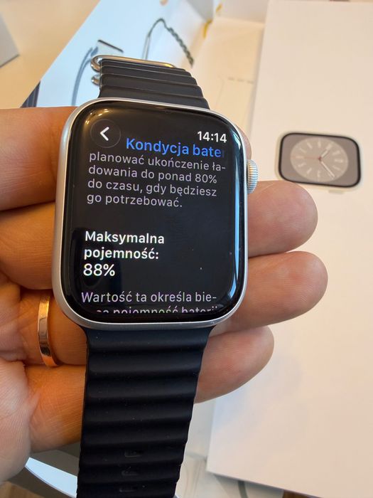 Apple Watch Series 8 • Stan idealny • 88% • + markowe paski • Jak nowy