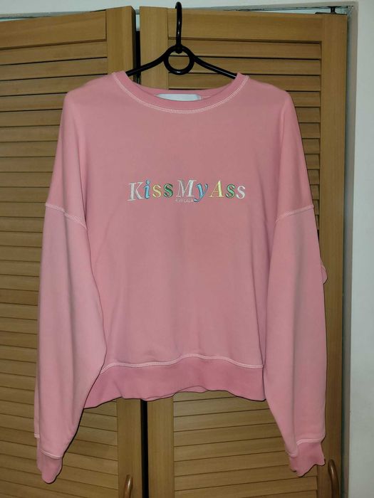 Bluza Plny Lala Kiss My Ass pudrowy róż