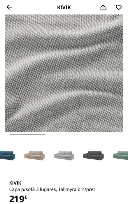 Capas sofá 3 lugares e repousa-pés KIWIK