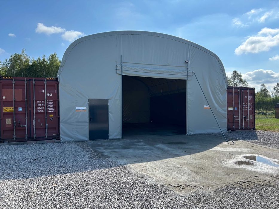 Zadaszenie kontenerowe 12m x 10 m PLANDEKA