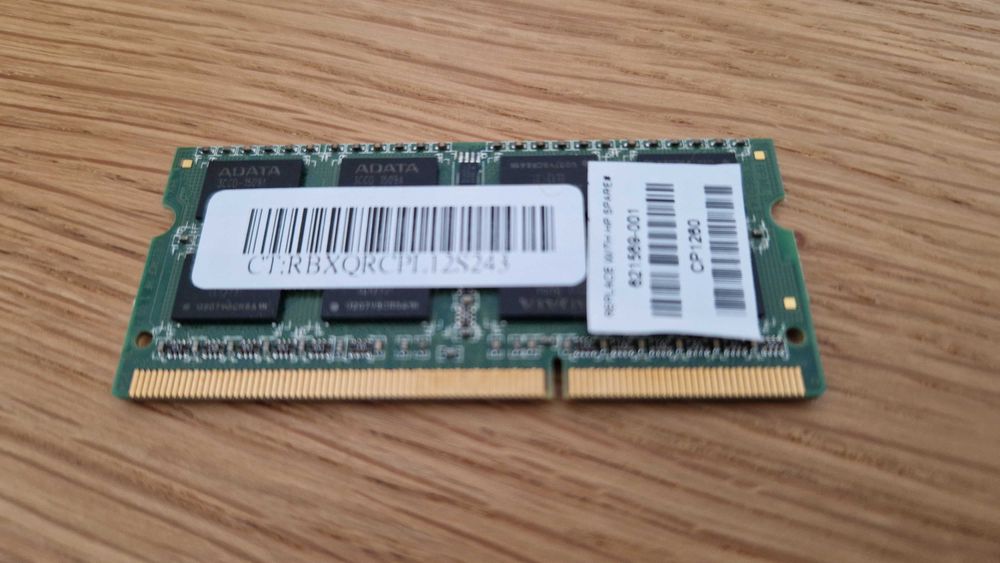 Memoria RAM SO-DIM 4Gb PC3- 10600 (  621569-001 laptop HP 621569-001 - SO-DIMM DDR3-RAM 4GB PC3-10600 HP SP)