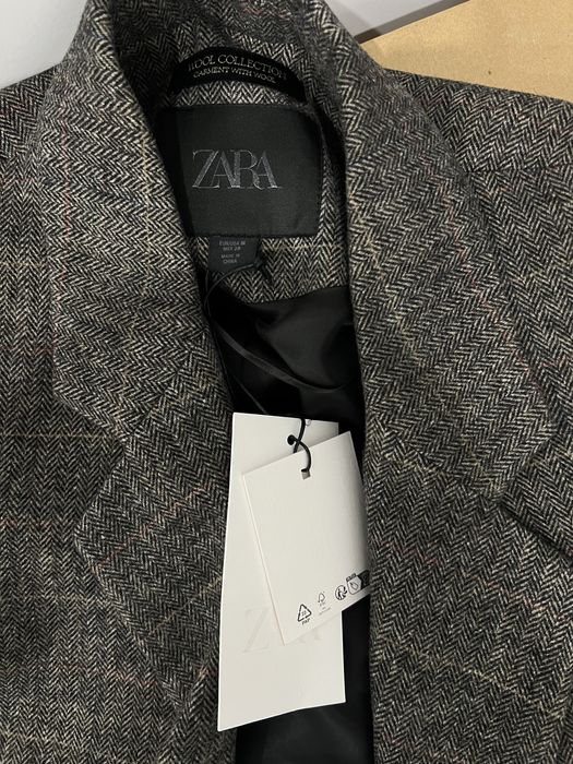Пиджак жакет Zara шерсть оверсайз